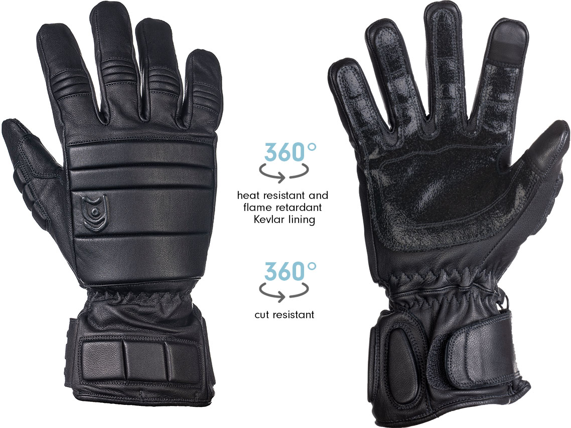 Bataillo protective glove for police units and law enforcement